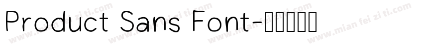 Product Sans Font字体转换